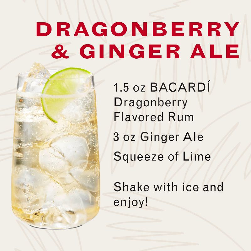 Bacardi Dragonberry Rum - 750ml Bottle, 4 of 8