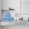 Modern Solid Classic Premium Luxury Cotton 6 Piece Bath, Face, and Hand Towel Set by Blue Nile Mills - 2 of 4