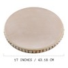 AuldHome Design Wood Beaded Lazy Susan Organizer; Decorative Rustic Boho Style Turntable for Dining and Pantry Storage - 3 of 4