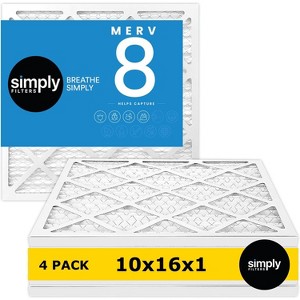 Simply Air Filters, MERV 8, 4 Pack, Furnace Air Filter for HVAC - 1 of 4