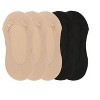Memoi Women's 5 Pair Pack Fine Edge Nylon No Show Liner Socks - 2 of 3