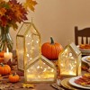 MOEPISY Gold Candle Holder Set, Fall Decorations for Home Autumn Decor Accents - 3 of 4