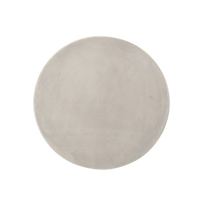 Contemporary Gray Lightweight Concrete Outdoor Accent Side Table