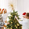 Aoibox 13.7 Inch Gold Christmas Tree Topper 3D Starburst Design Lightweight Plastic and Iron Base Fits Most Trees 1 Piece Holiday Decor - 4 of 4