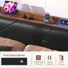 Aheaplus Upholstered Bed Frame with Storage Headboard , Charging Station and LED Light - 3 of 4