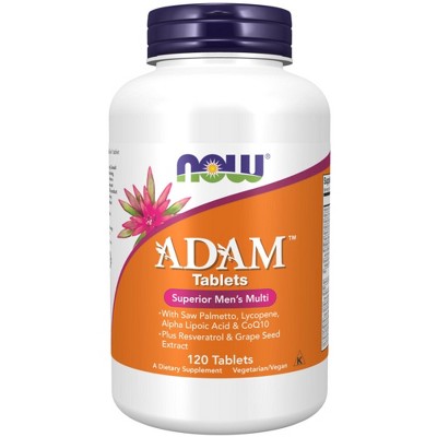 ADAM Superior Men's Multiple Vitamin by Now Foods  -  120 Tablet
