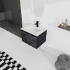 48''/24"/30"W Floating Wall-Mounted Bathroom Vanity with Unique Pattern Finish & Soft-Close Cabinet Door 4S - ModernLuxe - 3 of 4