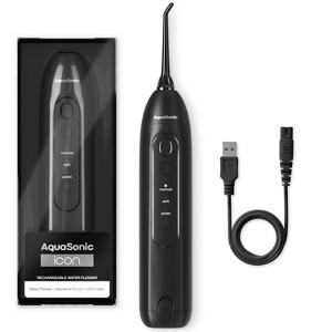 AquaSonic Icon Electric Water Flosser - Rechargeable, Included Jet Tip, Charging Cord, Home & Travel Use - 1 of 4