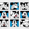 Women's - Disney - Mickey Grid Cropped Graphic T-Shirt - 2 of 4