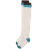 Memoi Ruffle Top Cashmere Blend Over the Knee Socks - 3 of 4