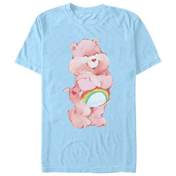  Care Bears Men's Tie-Dye Swirl Friends Spiral Graphic Pattern T- Shirt (Small) : Clothing, Shoes & Jewelry