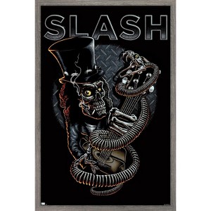 Trends International Slash - Skull Guitar Snake Framed Wall Poster Prints - 1 of 4