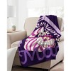 Disney Alice in Wonderland Cheshire Cat Blanket Plush Fleece Throw 46" x 60" Multicolored - 2 of 4