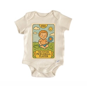 Pickleball Player Newborn Baby Onesie® Bodysuit GS1 - 1 of 4