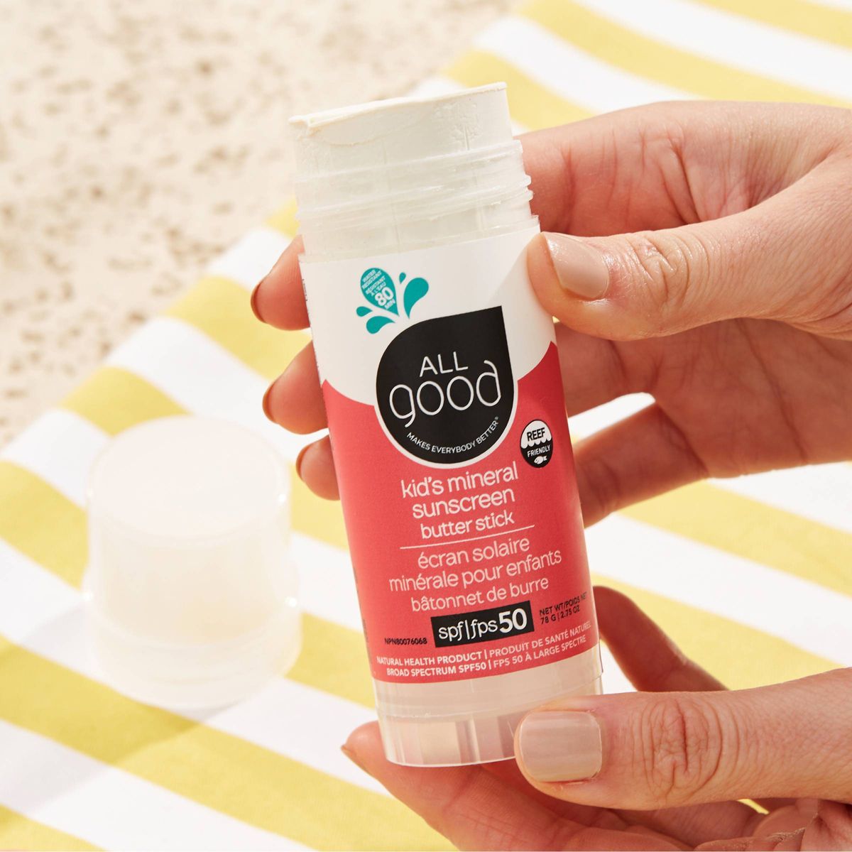 All Good Kids Sunscreen Butter Stick Water Resistant - SPF 50+ - 2.75oz - thumbnail 3