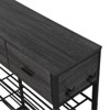 4-Tier Shoe Rack with 2 Drawers,, For Home Entry Way, - 3 of 4