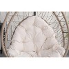Gulches Outdoor Egg-Shaped Hanging Chair with Stand - Linen Gray, Patio/Indoor Rocking Hammock - 3 of 4