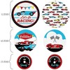 Big Dot of Happiness Let's Go Racing - Racecar - Baby Shower or Race Car Birthday Party Giant Circle Confetti - Party Décor - Large Confetti 27 Count - 2 of 4