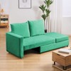 NicBex 62.5" Sofa Bed Loveseat Couch with Pull Out Bed & Adjustable Backrest,Upholstered Sleeper Sofa for Living Room,Bedroom,Office - 2 of 4