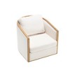 Grungis Swivel Accent Chair with Comfortable Foam Cushion,Comfy Swivel Barrel Chair,Club Chair for Bedroom,Reading Room - 4 of 4