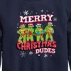 Boys' - Teenage Mutant Ninja Turtles - Merry Christmas Dude Graphic Long Sleeve Fleece Sweatshirt - 2 of 4