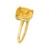 Ross-Simons 4.60 Carat Citrine Ring in 18kt Gold Over Sterling - 3 of 4