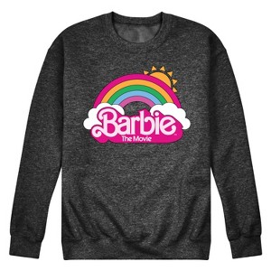 Men's - Barbie - Barbie Logo Rainbow Graphic Fleece Sweatshirt - 1 of 4