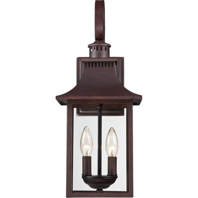 Chancellor Copper Bronze 19" Outdoor Wall Lantern with Clear Glass