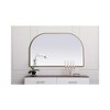 Elegant Lighting Metal Frame Arch Mirror 39x24 Inch in Brass - 2 of 4
