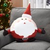 The Lakeside Collection Holiday Friends Pillow - Stuffed Accent Throw for Christmas - 2 of 4