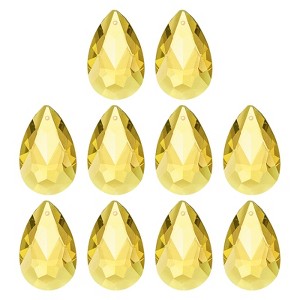 Unique Bargains DIY Hanging Grid K9 Crystal Pendant Oval beads 1.5" 10 Pcs - 1 of 4