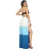 LA LEELA Women's Summer Bikini Wrap Sarong Cover up Skirt Bathing suit Swimwear Swimsuit Beach Wraps Coverup for Women One Size White, Tie Dye Design - 3 of 4