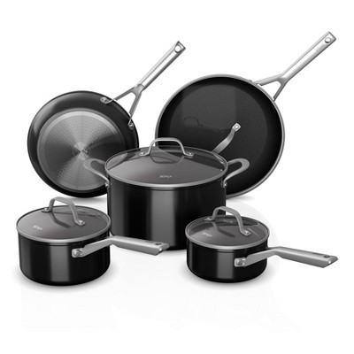 Essentials Nonstick Cookware Set, 2 piece Sauce Pan Set with lids, 2.5 & 4  quart