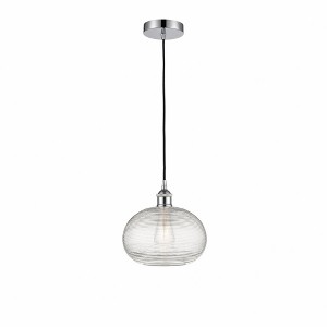 Ithaca - 1 Light Cord Hung Mini Pendant In Industrial Style-9.5 Inches Tall and 10 Inches Wide - 1 of 1