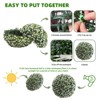 Topiary Ball  2 PCS, Artificial Plant Topiary Balls  Decorative Balls for Outdoor Patio Garden and Indoor, Wedding Decoration - 4 of 4