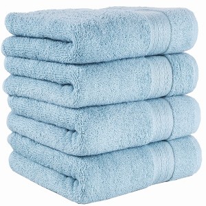 REGAL RUBY Quick-Dry 4 Pieces Hand Towel Highly Absorbent 100% Turkish Cotton Hand Towel for Bathroom Guests Pool Gym Camp Travel College Dorm Shower - 1 of 4