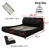 Luxury Upholstered Platform Bed with Padded Backrest, Beds Adjustable for Multiple Mattress Heights, Bed with Wood Frame-Baofuwish - 4 of 4