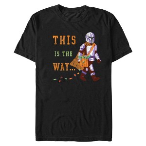 Men's Star Wars The Mandalorian Halloween This is the Way Treats T-Shirt - 1 of 4