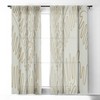 Evamatise Golden Tropical Palm Leaves 50" x 84" Single Panel Room Darkening Window Curtain - Society6 - 2 of 4