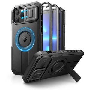 Dexnor for iPhone 13 Pro Max/12 Pro Max Case with Slide Camera Cover & Adjustable Kickstand & Built-in Screen Protector, Rugged Cases - 1 of 1