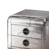 26" Brancaster Accent Table Aluminum - Acme Furniture: Riveted Aircraft Style, No Assembly - 2 of 4