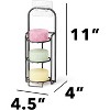Shampoo Bar Holder, Self-Draining Soap Caddy for Shower, Bathroom Wall, Kitchen Sink, Stainless Steel Rack, Black - 2 of 4