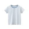 MyKids-Usa Baby Striped Pattern Casual Round Neck T Shirt Outfits - 2 of 4