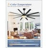 Arceso 72" Industrial Modern Ceiling Fan with LED Light and Remote for Indoor - 4 of 4