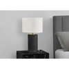 Monarch Specialties Lighting 24inchH Table Lamp Black Resin Ivory / Cream Shade Contemporary - 2 of 4