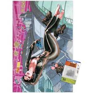 Trends International DC Comics Catwoman - Skyscraper Relaxing Unframed Wall Poster Prints - 1 of 4