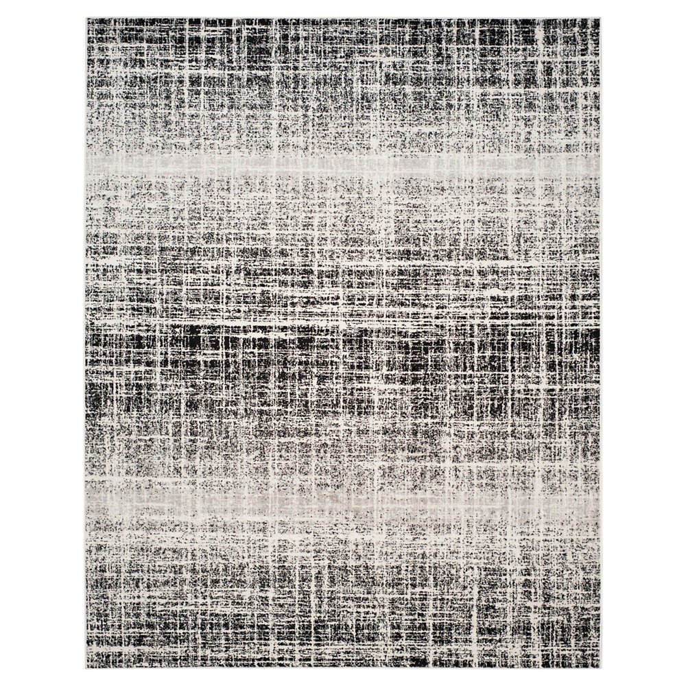 8'x10' Diandra Abstract Area Rug Ivory/Black - Safavieh