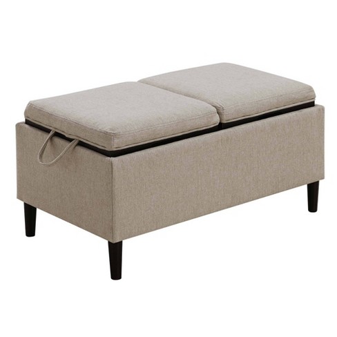 Designs4comfort Magnolia Storage Ottoman With Trays - Breighton Home :  Target