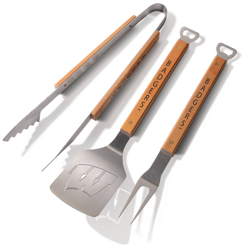 Photos - BBQ Accessory NCAA Wisconsin Badgers Classic Series BBQ Set - 3pc