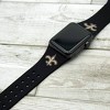 NFL New Orleans Saints Apple Watch Compatible Silicone Band - Black - 3 of 4